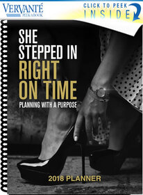 She Stepped Right In On Time 2018 Planner