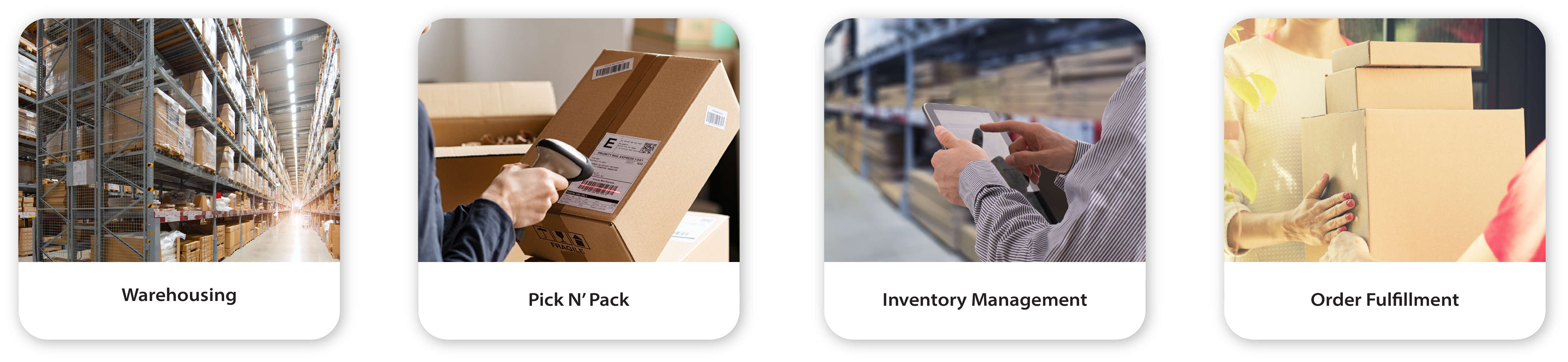 Warehousing, Pick N'Pack, Inventory Management, Order Fulfillment
