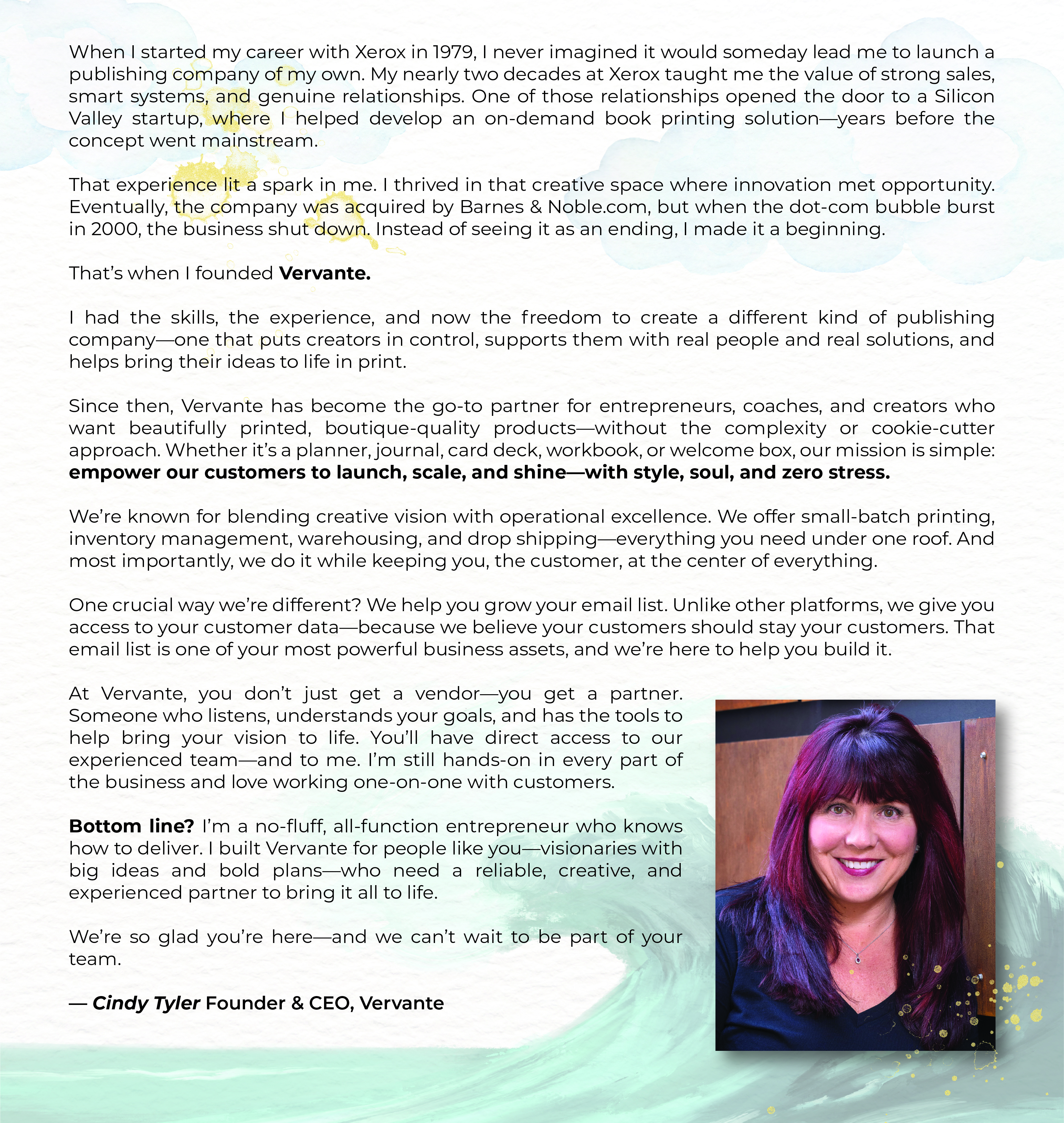 A Letter from our Founder