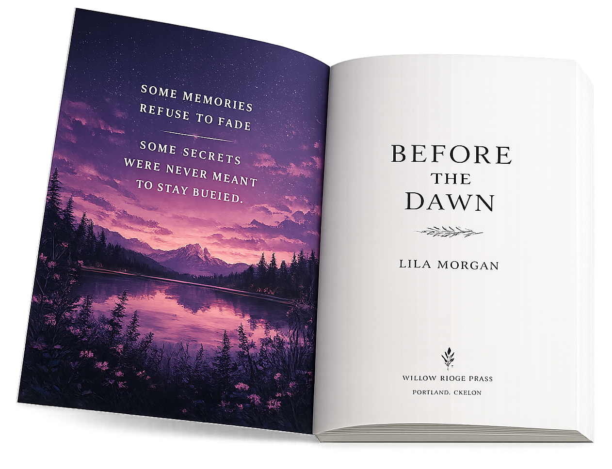Paperback with two-sided printed cover showing inside cover design