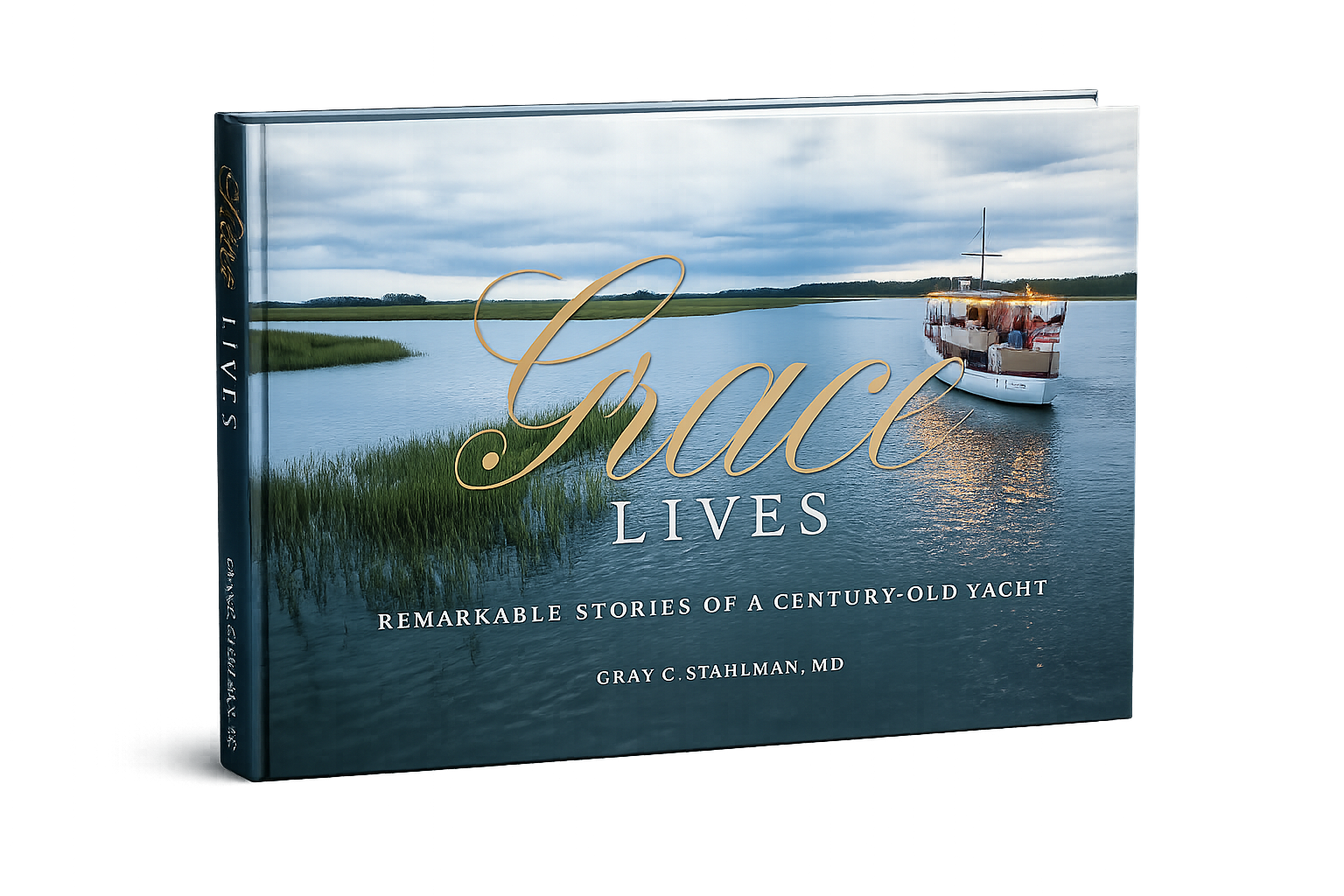 Hardcover book with a full photo-wrap cover