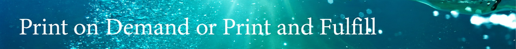 Print on Demand or Print and Fulfill options from Vervante