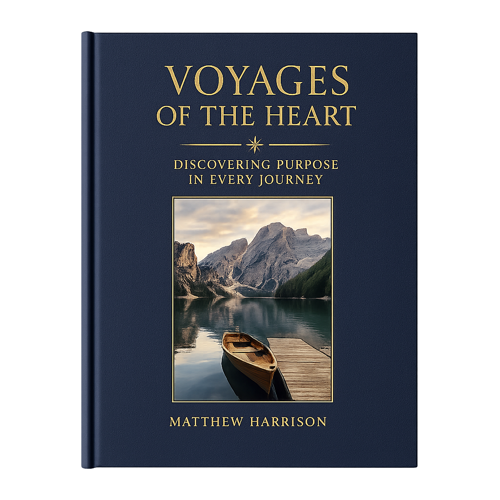 Faux linen hardcover book with a gold-foil title and a tip-on cover image