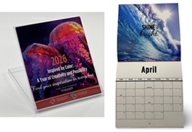 Desktop Calendar <br>& Wall Calendar