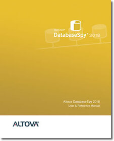 Altova DatabaseSpy 2018 User & Reference Manual
