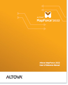 Altova MapForce 2022 User & Reference Manual (3 Volumes)