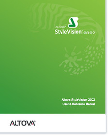 Altova StyleVision 2022 User & Reference Manual (2 Volumes)