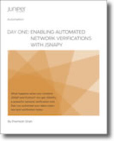 Day One: Enabling Automated Network Verifications with JSNAPy