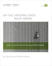 Day One: Deploying Junos Route Servers
