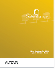 Altova® DatabaseSpy 2023 User & Reference Manual