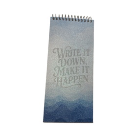 Silver Glitter Paper Cover Notepad
