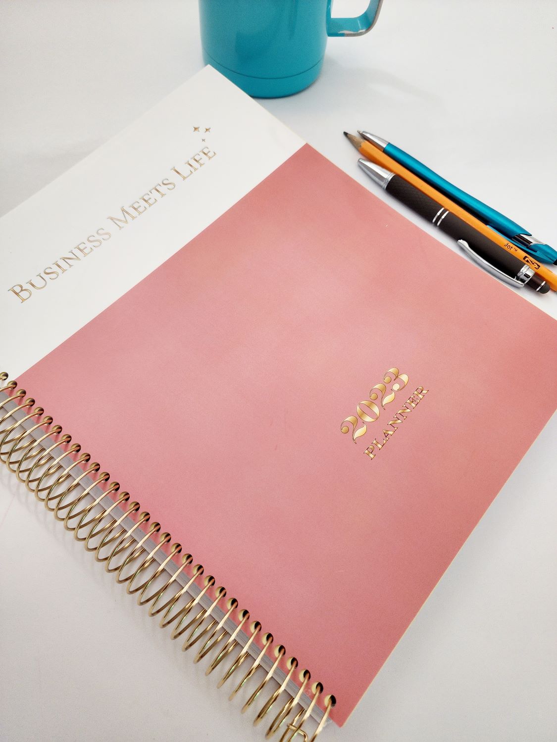 Business Meets Life 2023 Planner (Peach)